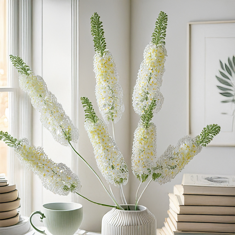 Florist Supp - 58 Inch Delphinium Artificial Silk Floral