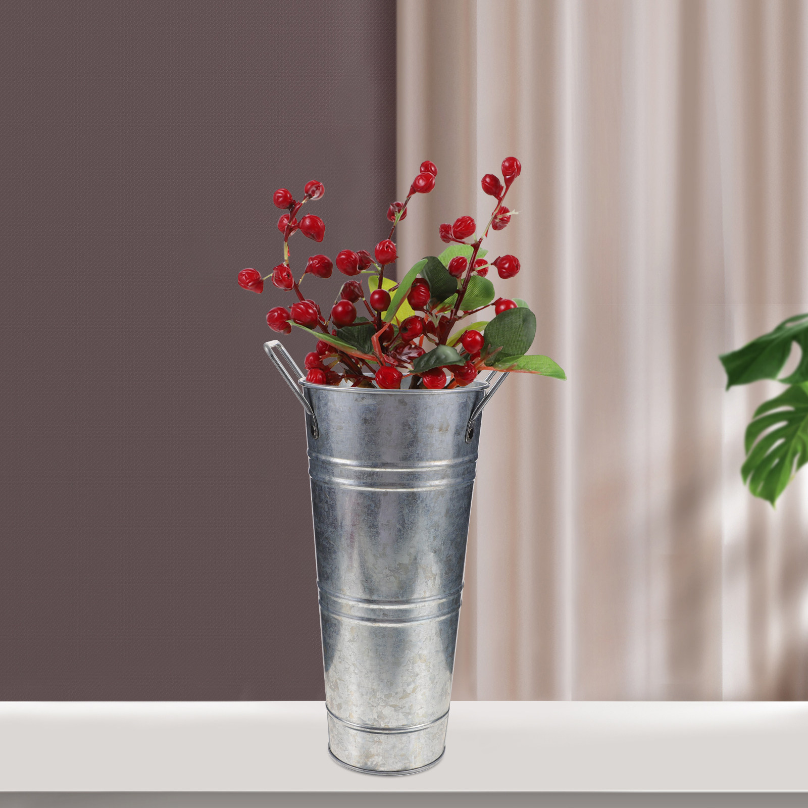2Pcs Galvanized Flower Bucket  - Florist Supply Buckets incelemesi ve fiyatı