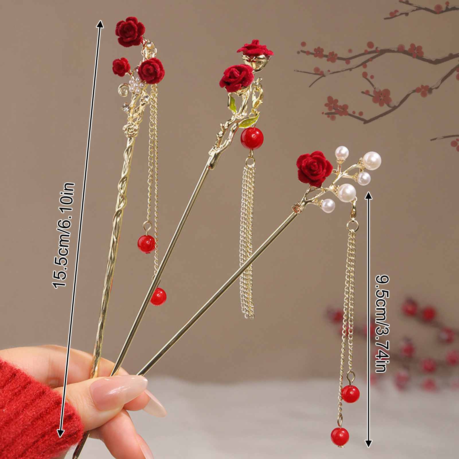 Chinese Style Rose Flower Hair - Supply Florist incelemesi ve fiyatı