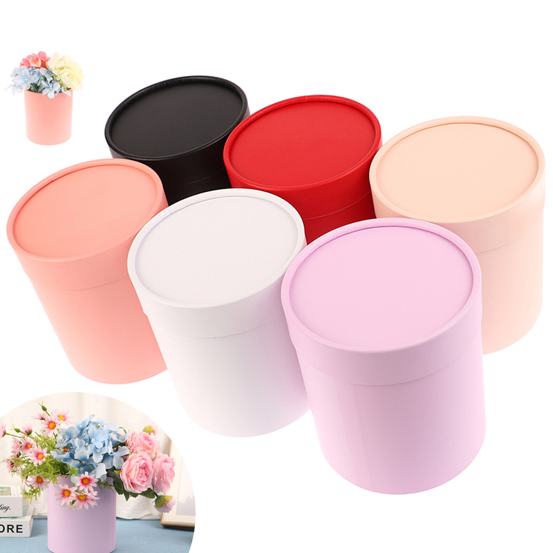 14x15cm Round Flower Paper Box - Florist Supply Buckets incelemesi ve fiyatı