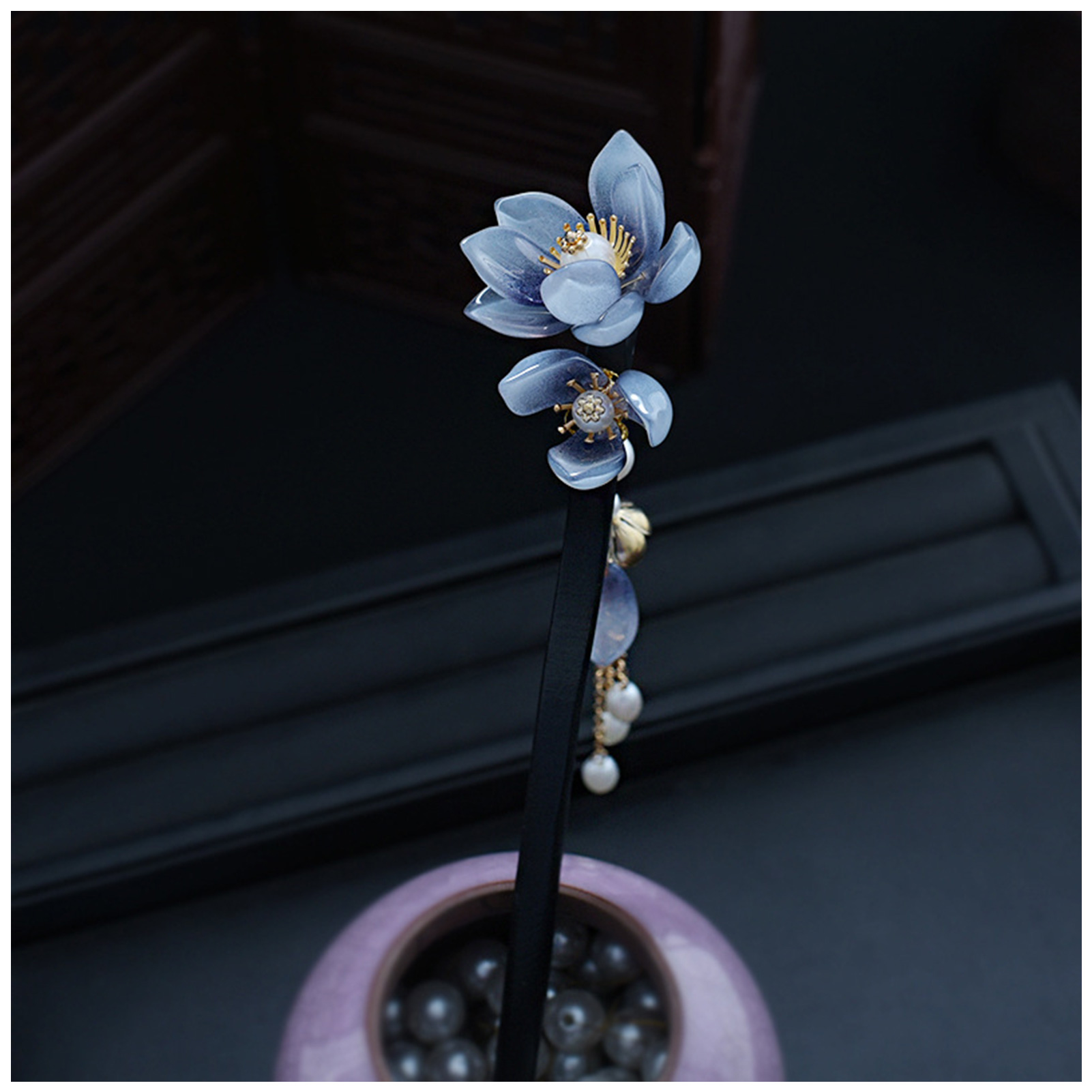 Blue Flower Hair Stick Vintage - Supply Florist incelemesi ve fiyatı