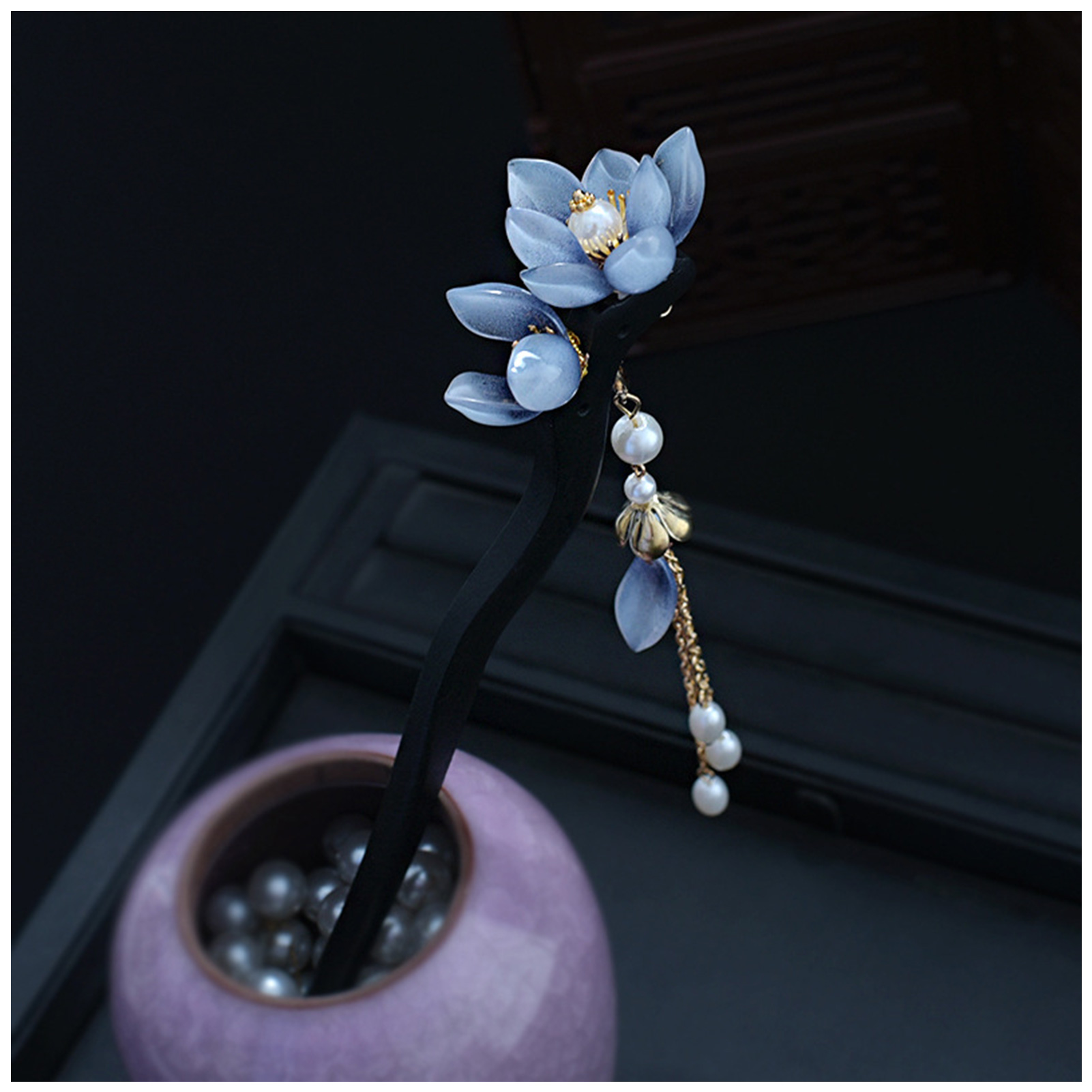 Blue Flower Hair Stick Vintage - Supply Florist incelemesi ve fiyatı