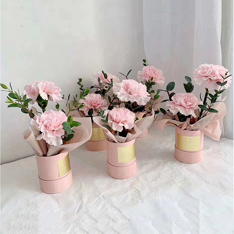 Round Flower Paper Box With Li - Florist Supply Buckets incelemesi ve fiyatı