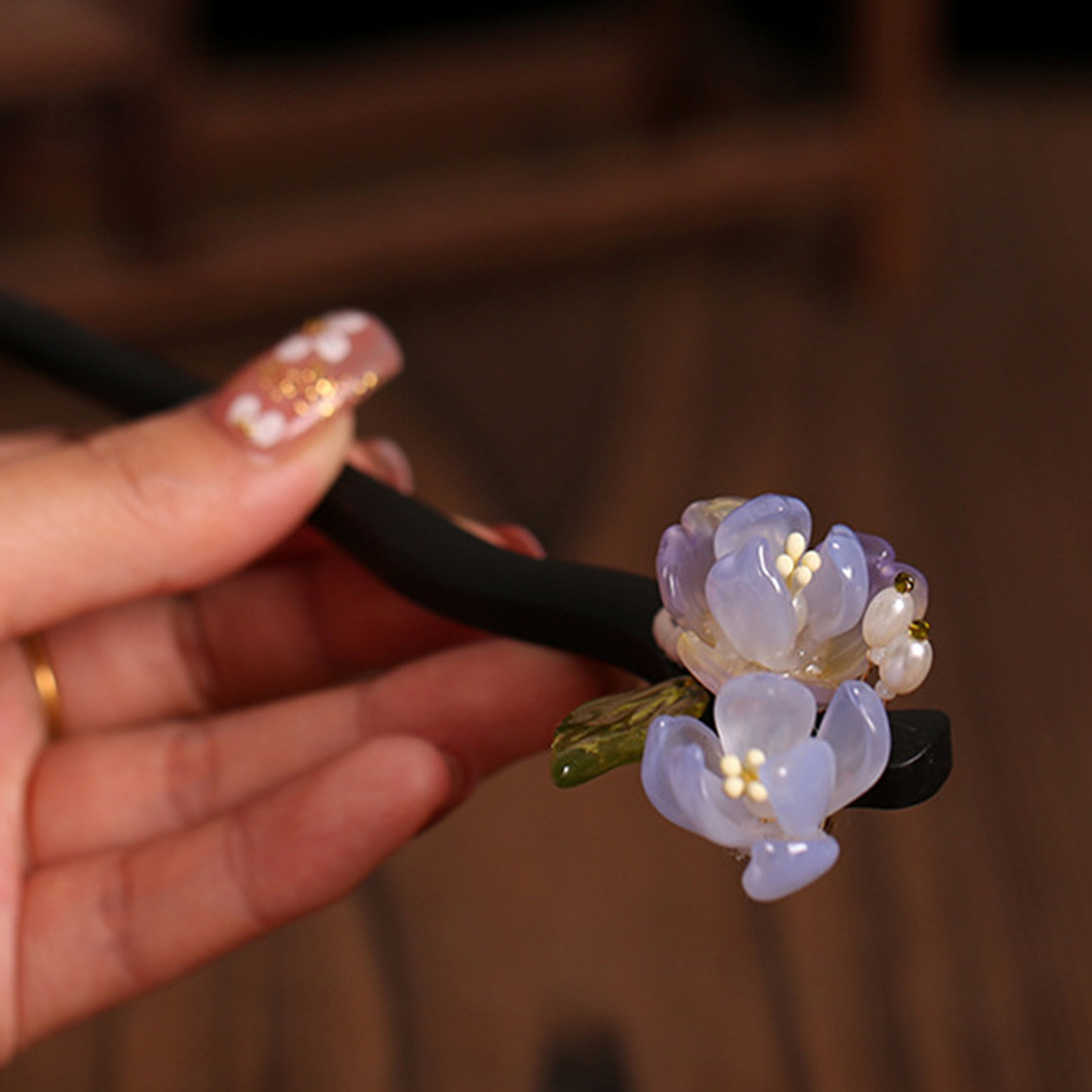 Vintage Wooden Flower Hairpin  - Supply Florist incelemesi ve fiyatı