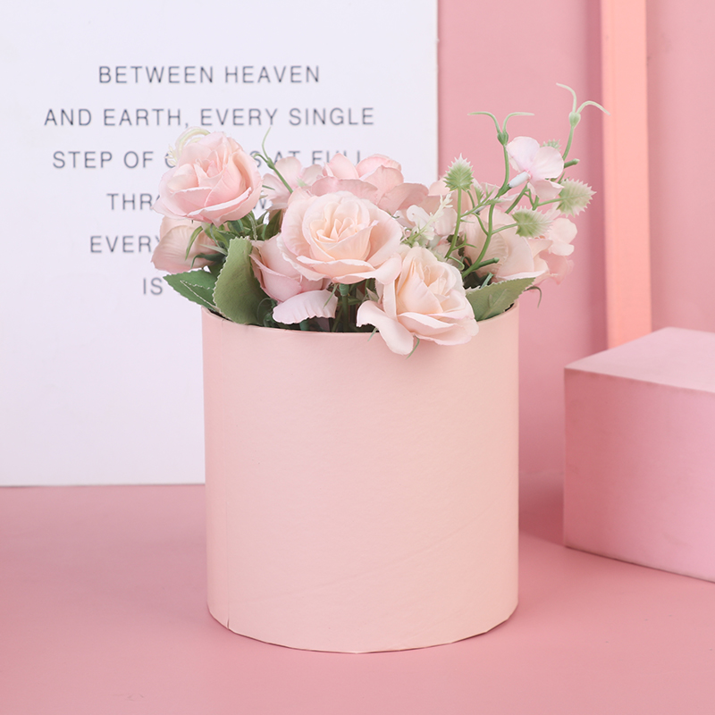 1PC Round Flower Paper Gift Bo - Florist Supply Buckets incelemesi ve fiyatı