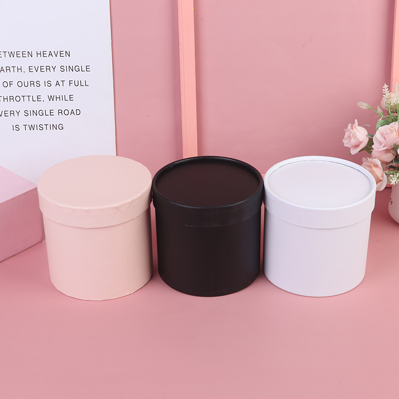 1PC Round Flower Paper Gift Bo - Florist Supply Buckets incelemesi ve fiyatı
